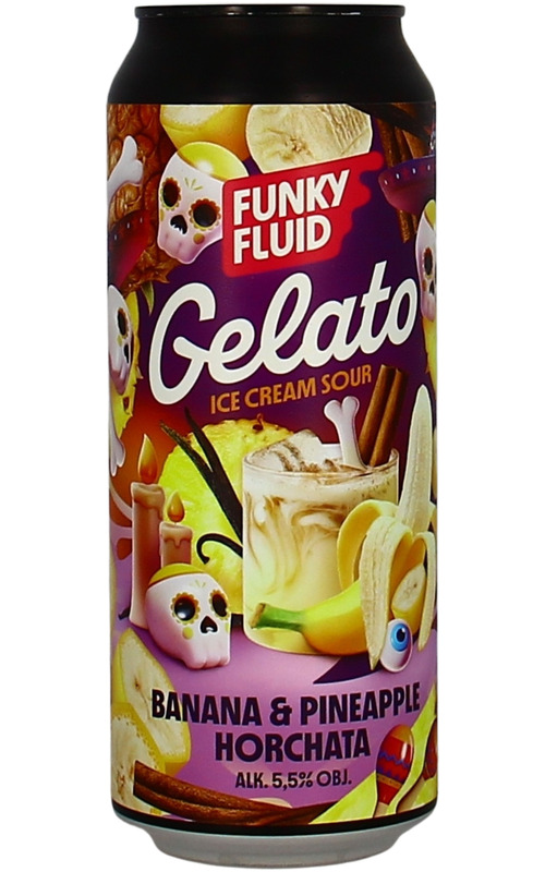 Funky Fluid Gelato: Banana & Pineapple Horchata Funky Fluid Gelato: Banana & Pineapple Horchata
