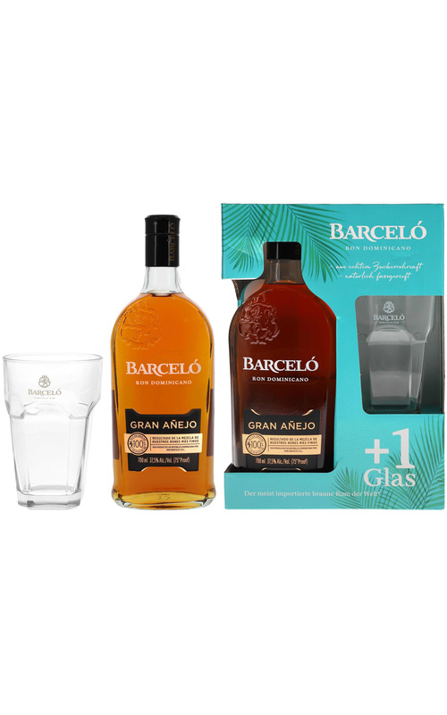 Barcelo Gran Anejo Geschenkpackung mit 1 Glas