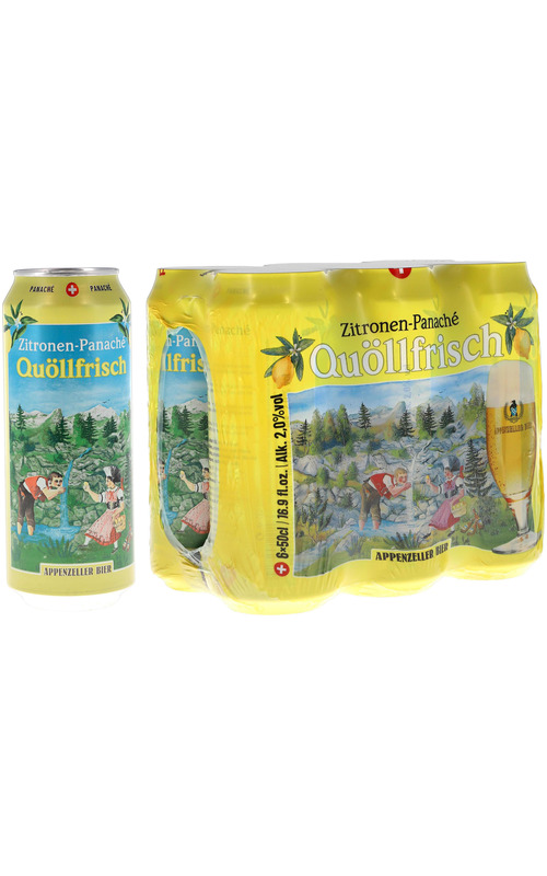 Appenzeller Bier Quöllfrisch Zitronen Panaché Appenzeller Bier Quöllfrisch Zitronen Panaché