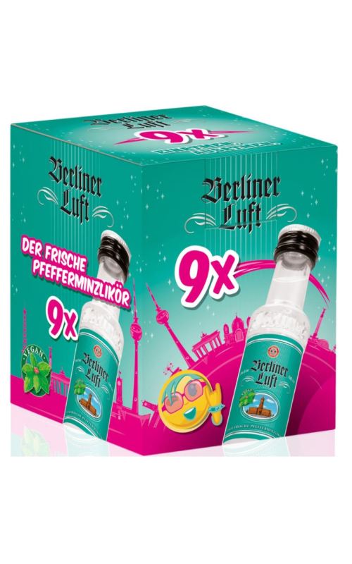 Berliner Luft Pfefferminzlikör 9er Box