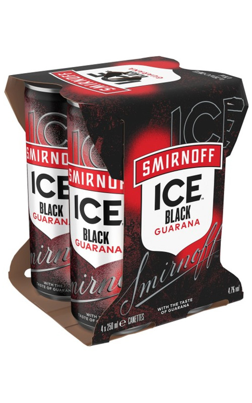 Smirnoff Ice Black Guarana 4er Pack